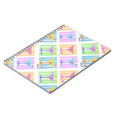 PASTEL POP ART MARTINIS NOTITIEBOEK (Linkerzijde)