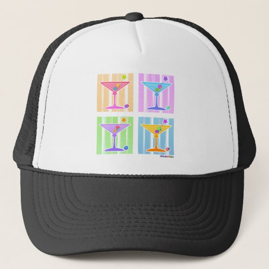 PASTEL POP ART MARTINIS TRUCKER PET (Voorkant)