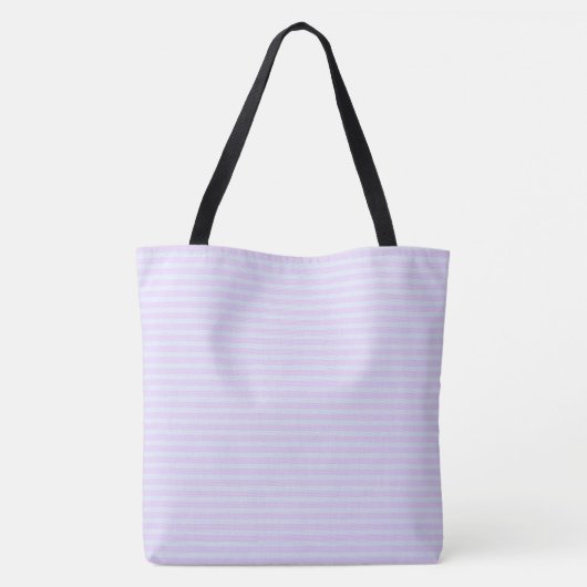 Pastel Pop Stripe Classic Monogram Initials Tote Bag (Achterkant)