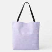 Pastel Pop Stripe Klassieke Initialen Monogram Tote Bag (Achterkant)