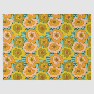 Pastel Poppies Tissue Wrapping Paper Tissuepapier