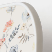 Pastel Poppy Floral Garden Pattern Pickleball Paddle (Links Detail)