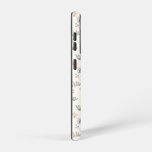 Pastel Poppy Floral Garden Pattern Samsung Galaxy Hoesje (Rechterkant)