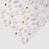 Pastel Poppy Floral Garden Pattern Tissuepapier (Detail)