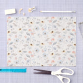 Pastel Poppy Floral Garden Pattern Tissuepapier (Craft)