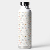 Pastel Poppy Floral Garden Pattern Waterfles (Links)