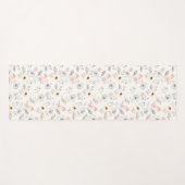 Pastel Poppy Floral Garden Pattern Yogamat (Voorkant (horizontaal))