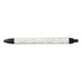 Pastel Poppy Floral Garden Pattern Zwarte Inkt Pen (Voorkant)