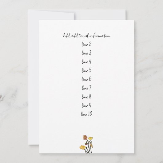 Pastel Poppy Waterverf Wedding Save the Date Kaart (Achterkant)