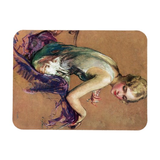 Pastel Portrait Magneet (Horizontaal)