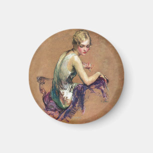 Pastel Portrait Magneet