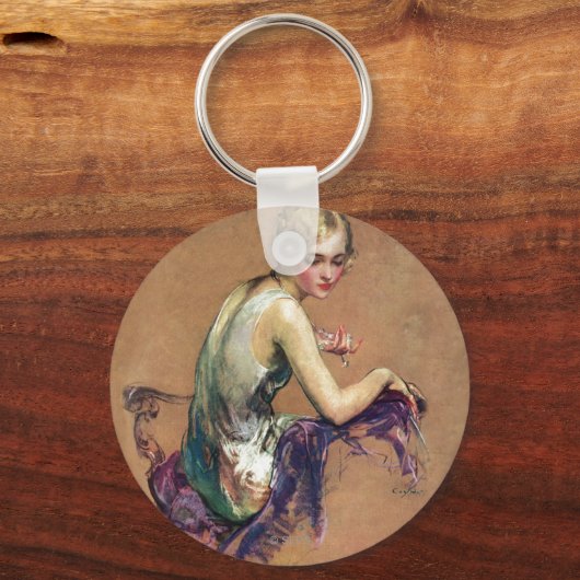 Pastel Portrait Sleutelhanger (Voorkant)