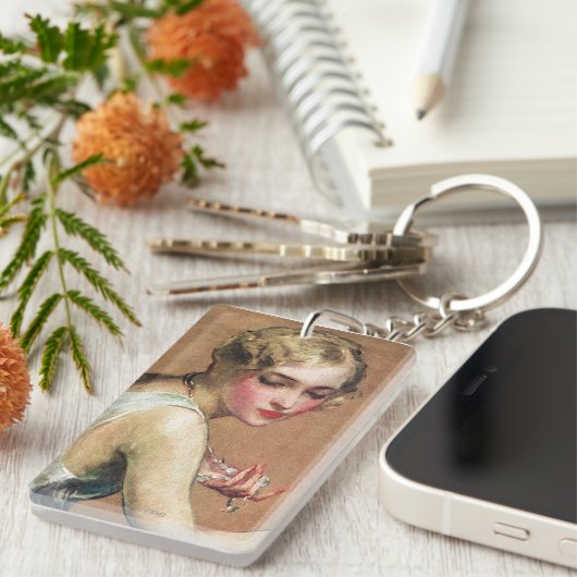 Pastel Portrait Sleutelhanger (Voorkant Rechts)