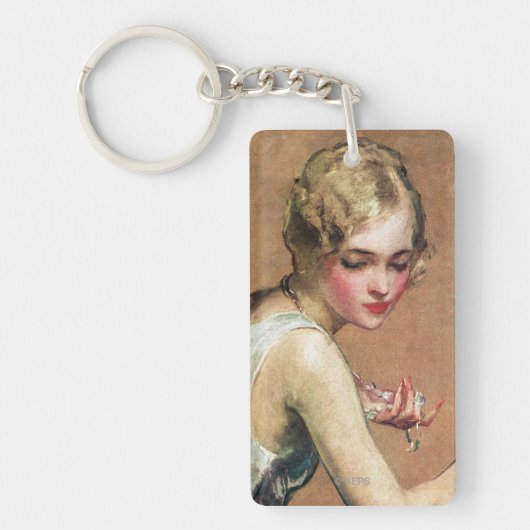 Pastel Portrait Sleutelhanger (Voorkant)