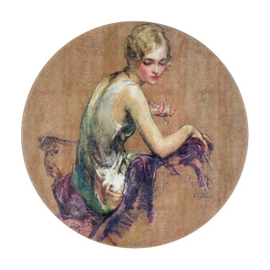 Pastel Portrait Snijplank (Voorkant)