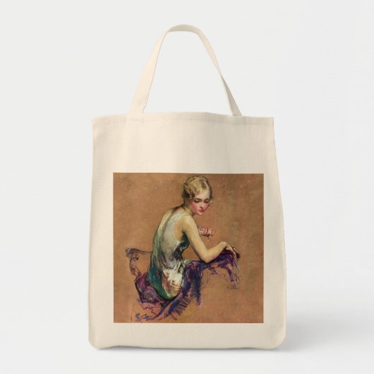 Pastel Portrait Tote Bag (Voorkant)