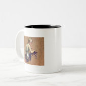 Pastel Portrait Tweekleurige Koffiemok (Voorkant links)