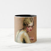 Pastel Portrait Tweekleurige Koffiemok (Center)