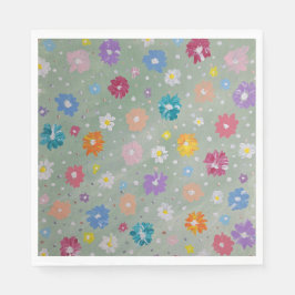 Pastel Posie Floral Party Servetten
