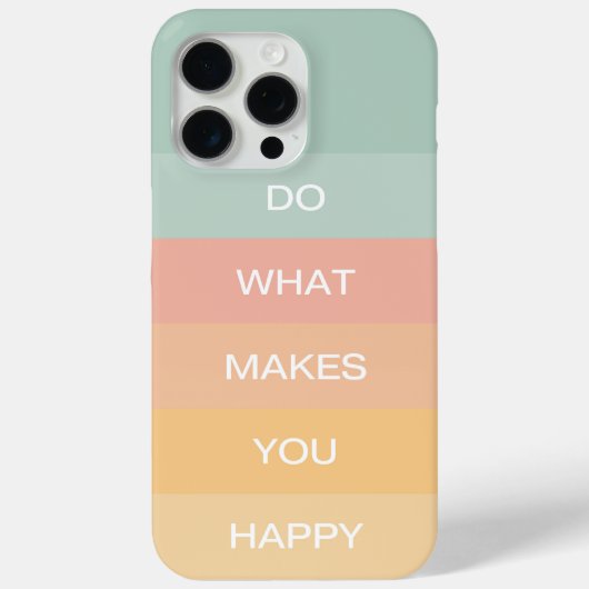 Pastel positieve quote Doe wat je gelukkig maakt Case-Mate iPhone Case (Achterkant)
