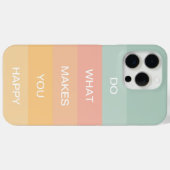 Pastel positieve quote Doe wat je gelukkig maakt Case-Mate iPhone Case (Achterkant (horizontaal))