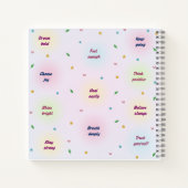 Pastel Positive Affirmations Pattern Notitieboek (Achterkant)