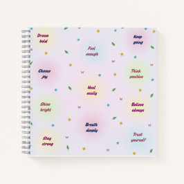 Pastel Positive Affirmations Pattern Notitieboek
