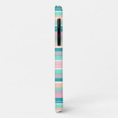 Pastel Positive Vibes Stripes iPhone 11 Hoesje (Achterkant/links)