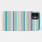 Pastel Positive Vibes Stripes iPhone 11 Hoesje (Achterkant (horizontaal))