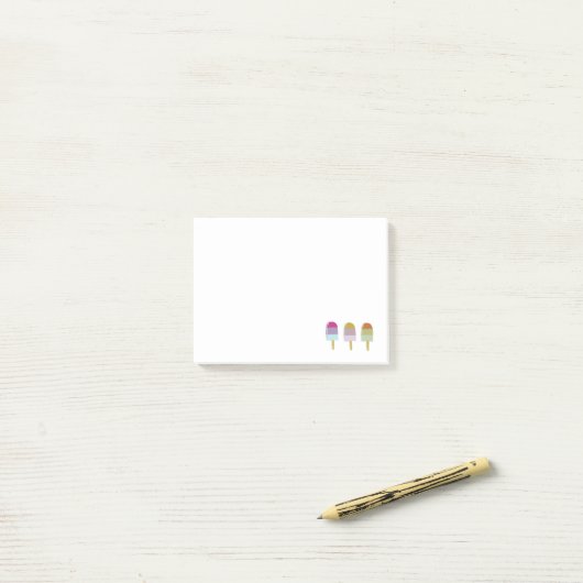 Pastel Post-it Notities Popsicles Post-it® Notes (Op bureau)