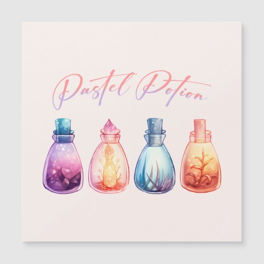 Pastel Potion – Schattigee en elegante heksentover (Voorkant)