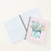 Pastel Potloden | Wiskunde Notitieboek (Binnen)