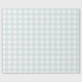 Pastel Powder Blue Buffalo Check Plays Gift Cadeaupapier (Vlak)