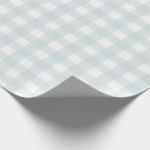 Pastel Powder Blue Buffalo Check Plays Gift Cadeaupapier (Hoek)