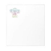 Pastel Praying Angel Notitieblok (Voorkant)