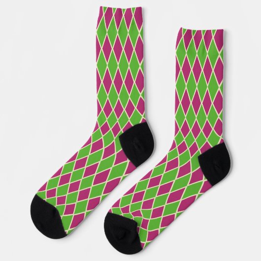 Pastel Preppy Golf Argyle Patroon Sokken (Links)