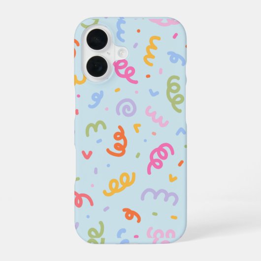 pastel pret achtergrond iPhone 16 hoesje (Achterkant)