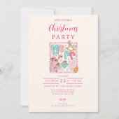 Pastel Prettig Kerstfeest Kaart (Voorkant)