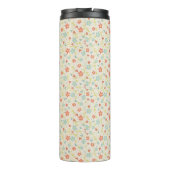 Pastel Pretty Spring Floral Pattern Monogram Thermosbeker (Achterkant)
