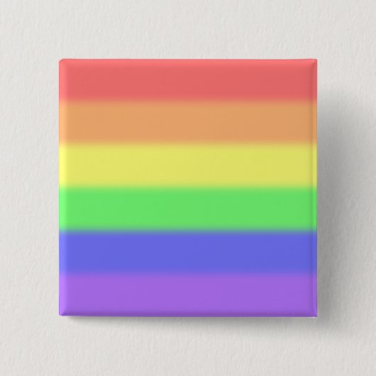Pastel Pride Gay Pin Vierkante Button 5,1 Cm (Voorkant)