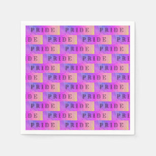 Pastel pride text servet