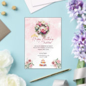 Pastel Princess 15 Quinceañera Verjaardag Uitnodig Acryl Uitnodigingen