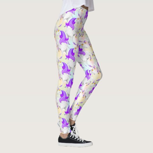  Pastel Princess Eenhoorn met Golden Shoes Leggings (Rechts)