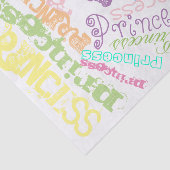 Pastel Princess gepersonaliseerde Rainbow Sherbert Tissuepapier (Detail)