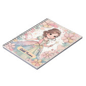 Pastel Princess Notitieboek – Bewerkbare naam (Linkerzijde)