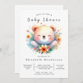 Pastel Printable Beer Baby shower Kaart (Voorkant / Achterkant)