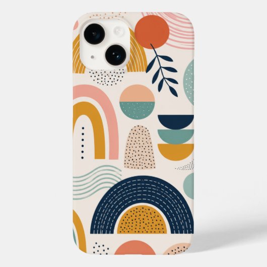 Pastel Prism Boog Abstract Oppervlaktepatroon Case-Mate iPhone Case (Achterkant)