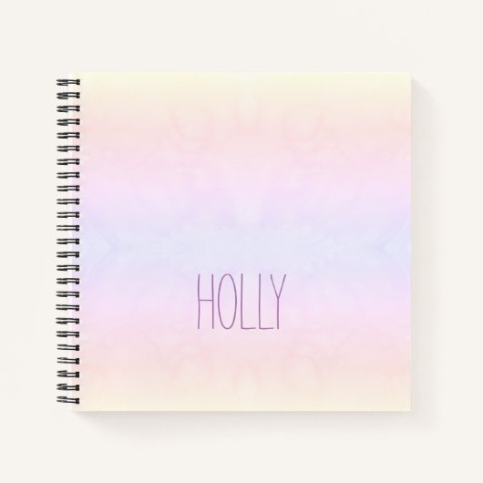 Pastel Prism-laptop op maat Notitieboek (Voorkant)