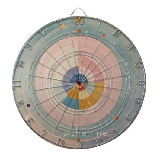 Pastel Prism: Rainbow Color Wielen Dartbord (Voorkant)