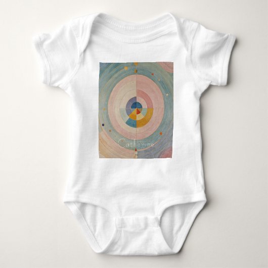 Pastel Prism: Rainbow Color Wielen Romper (Voorkant)